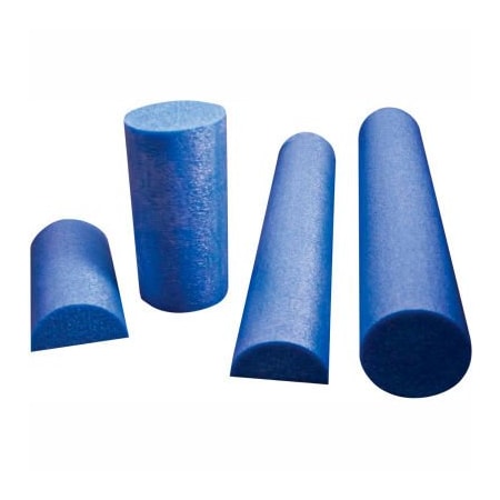 Fabrication Enterprises CanDo Blue PE Foam Roller, Round, 6" Dia. x 12"L 30-2151